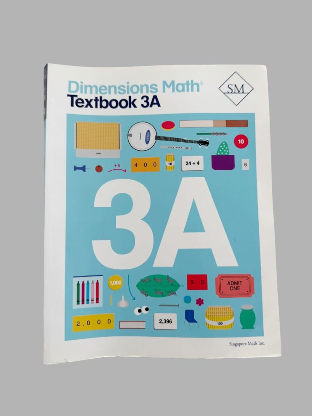 Singapore Math Dimensions Math Textbook 3A Paperback Homeschool - Picture 4 of 4